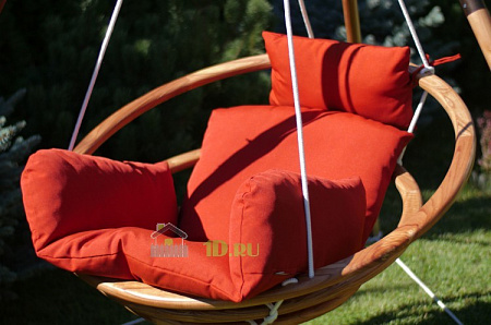 Подвесное деревянное кресло-качели МАЙЯ SET Besta Fiesta с подушками без каркаса