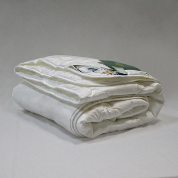 Одеяло из бамбука Natures «Стебель бамбука», односпальное, стеганое, всесезонное, 140х205 см, белое
