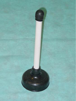 Вантуз черный с короткой ручкой (D-110 мм, L-320 мм), 1206008