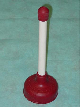 Вантуз цветной с короткой ручкой (D-110 мм, L-320 мм), 1206006